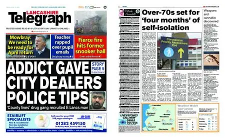 Lancashire Telegraph (Blackburn, Darwen, Hyndburn, Ribble Valley) – March 16, 2020