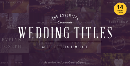 Wedding Titles - Project for After Effects (VideoHive)