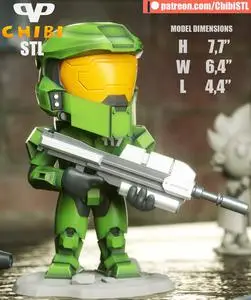 Master Chief Halo Chibi