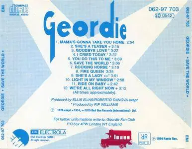 Geordie - Save The World (1976) {1994, Reissue}