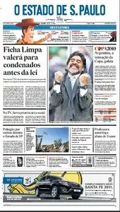 Jornal O Estado de SP em PDF, Sexta, 18 de Junho de 2010