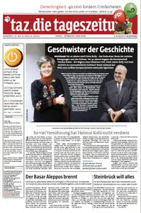 Tageszeitung TAZ vom 01 Oktober 2012