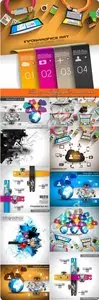 Time work infographic concept vector