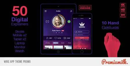 Wire App Theme Promo - Project for After Effects (VideoHive)