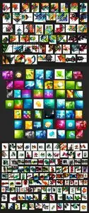 Geometric Abstract Backgrounds Vector