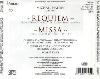 Robert King, King's Consort - Michael Haydn: Requiem c-moll; Missa in Honorem Sanctae Ursulae (2005)