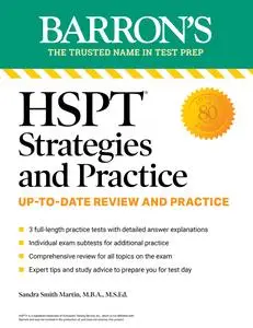 HSPT Strategies and Practice: 3 Practice Tests + Comprehensive Review + Practice + Strategies (Barron's Test Prep), 2nd Edition