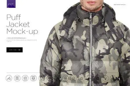 CreativeMarket - Puff Jacket Mock-up