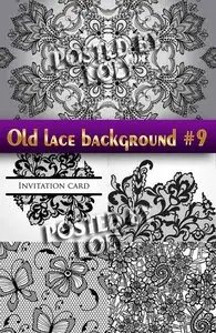 Vintage lace background #9 - Stock Vector