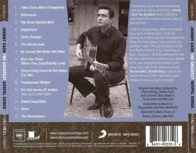 Johnny Cash - The Greatest: Gospel Songs (2012)