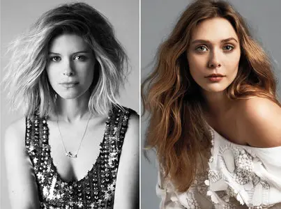 Elizabeth Olsen, Elle Fanning, Emilia Clarke and Kate Mara by Cedric Buchet for Marie Claire May 2014