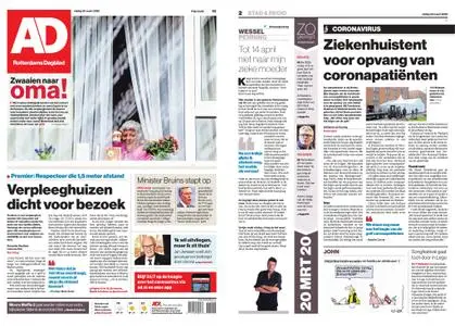 Algemeen Dagblad - Rotterdam Stad – 20 maart 2020