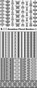 Vectors - Seamless Floral Borders 7