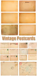 Stock Photo - Vintage Postcards