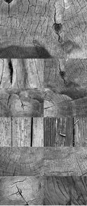 Black and White Wood Textures Set