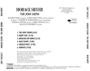 Horace Silver - The Jody Grind (1966) {Blue Note CDP7842502 rel 1991}
