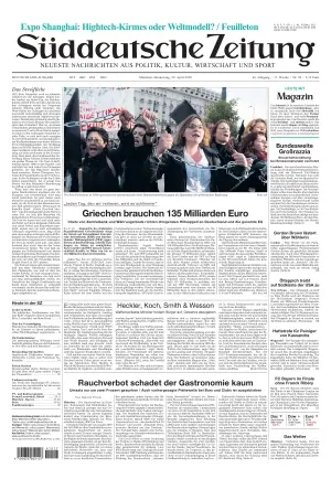 Sueddeutsche Zeitung vom 29.04.2010