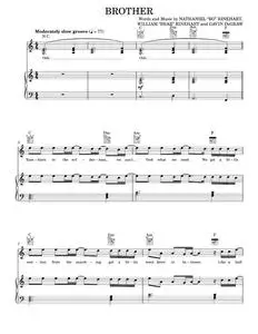Brother (feat. Gavin DeGraw) - NEEDTOBREATHE (Piano-Vocal-Guitar)