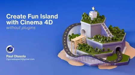 Create a fun 3D island with Cinema 4D