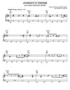 Johnny's Theme - Johnny Carson, Paul Anka, TV Theme Song (Piano Solo)