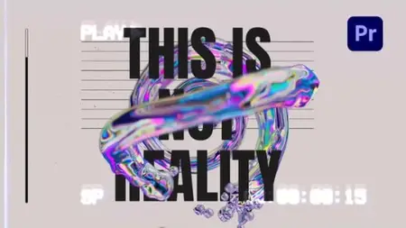 VideoHive - Glitch Holographic Splash Intro - 59094111