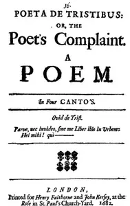 «Poeta de Tristibus; Or, The Poet's Complaint» by None