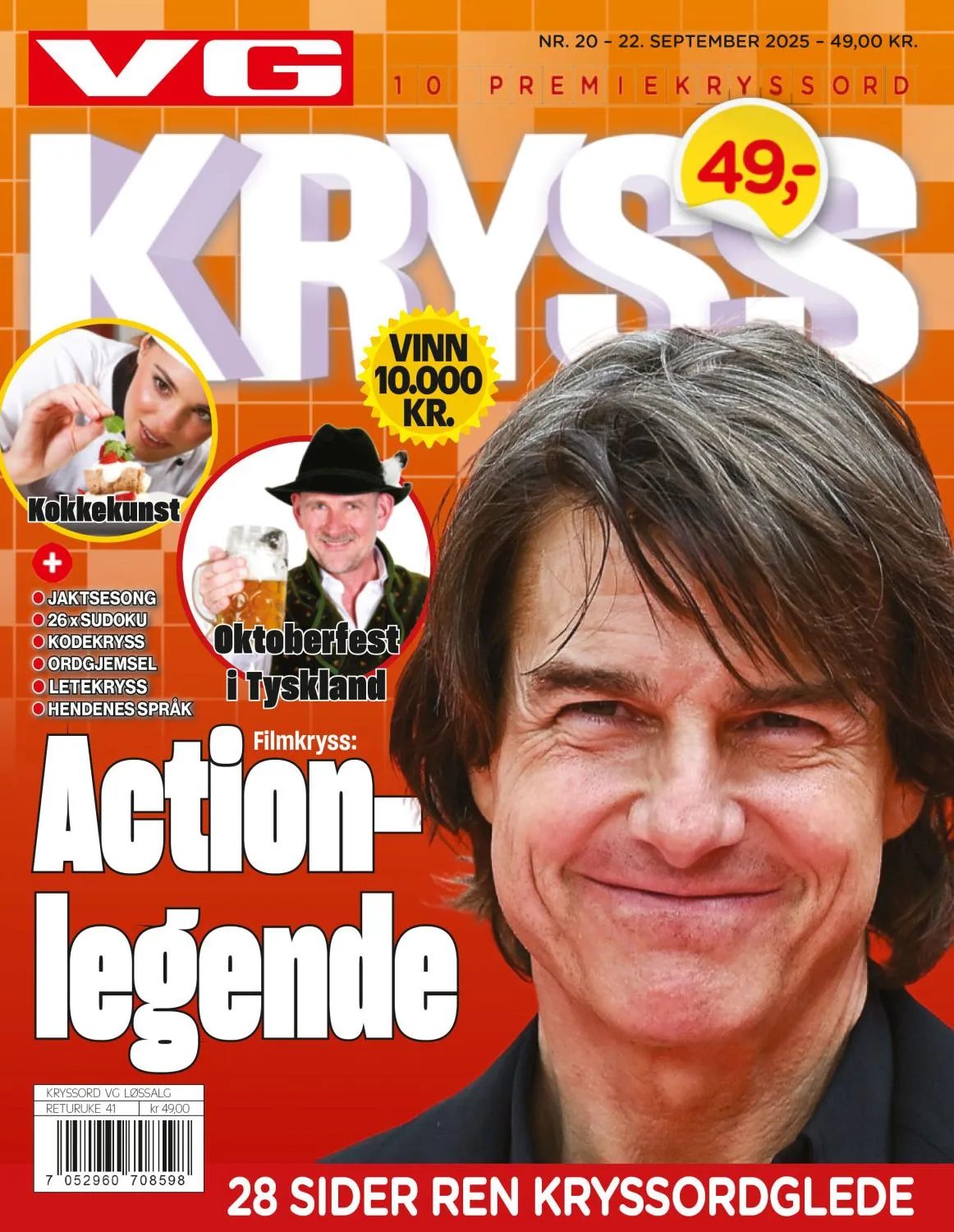 VG Kryssord - 22 September 2025