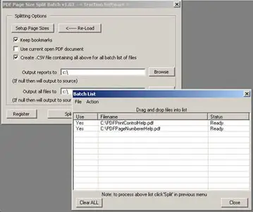 Traction Software PDF Page Size Split Batch v1.06
