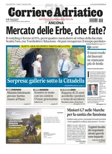 Corriere Adriatico Ancona - 7 Settembre 2024