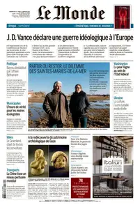 Le Monde du Dimanche 16 et Lundi 17 Février 2025