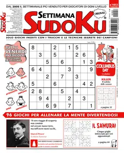 Settimana Sudoku N.1053 - 17 Ottobre 2025