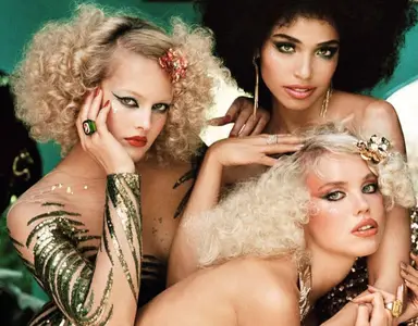 Ingrid Bjerg-Raft, Avril Guerrero Diaz & Nina Meyer by Ellen von Unwerth for Gala France #1979