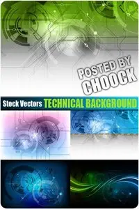 Technical background - Stock Vector