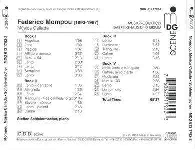 Steffen Schleiermacher - Federico Mompou: Musica Callada (2013)