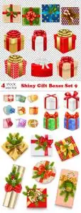 Vectors - Shiny Gift Boxes Set 9