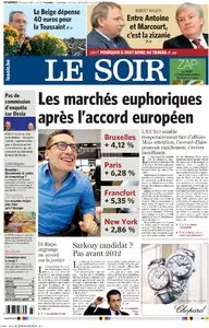 LE SOIR 28 OCTOBRE 2011