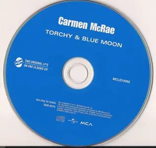 Carmen McRae - Torchy & Blue Moon (1955-1956) {Decca--MCA Records ‎MCLD19392 rel 1999}