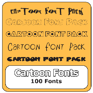 ..:: 100 Cartoon Fonts ::..