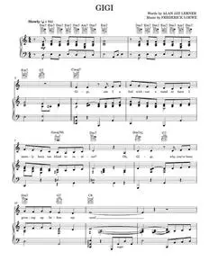 Gigi - Gigi Musical, Lerner & Loewe (Piano-Vocal-Guitar)