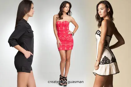 Logan Stanton - Modeling dresses for Bebe