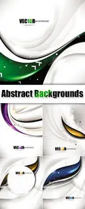 White Abstract Backgrounds Vector