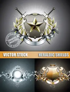Vector Stock - Heraldic Shields