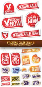 Stock Vector - Stickers Collection 6