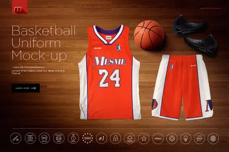 CreativeMarket - Basketball Uniform Mock-up