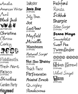 Typadelic Fonts Collection