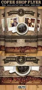 GraphicRiver Coffee Shop Magazine ad or Flyer Template