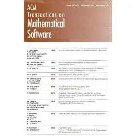 ACM Transactions on Mathematical Software all issues 1975-2008
