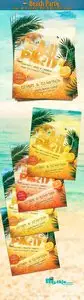 GraphicRiver Beach Party Vol.1 Flyer Poster Template