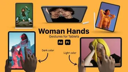 Female Hand Gesture for Tablets 51757494