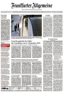 Frankfurter Allgemeine Zeitung vom 12 September 2011